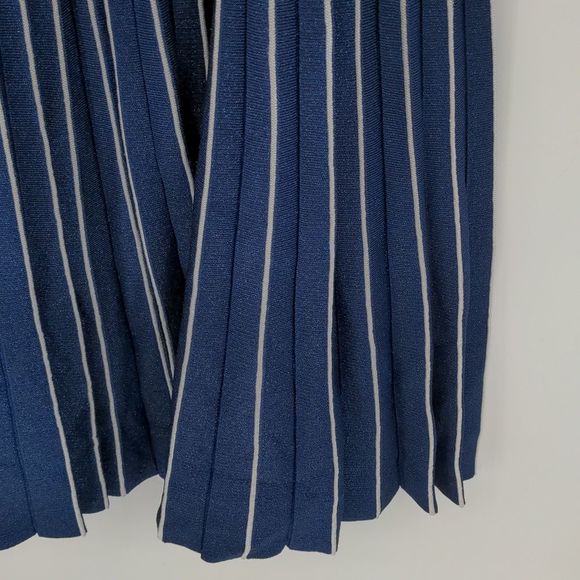 Jonathan Simkhai Women's Pleated Metallic Stretch-Knit A-Line Dress Size Large - Picture 12 of 16